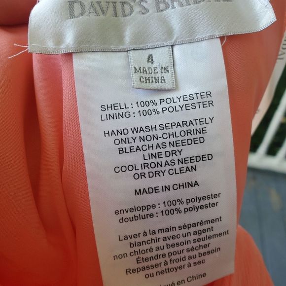 David’s Bridal strapless bridesmaid formal dress - Picture 3 of 8